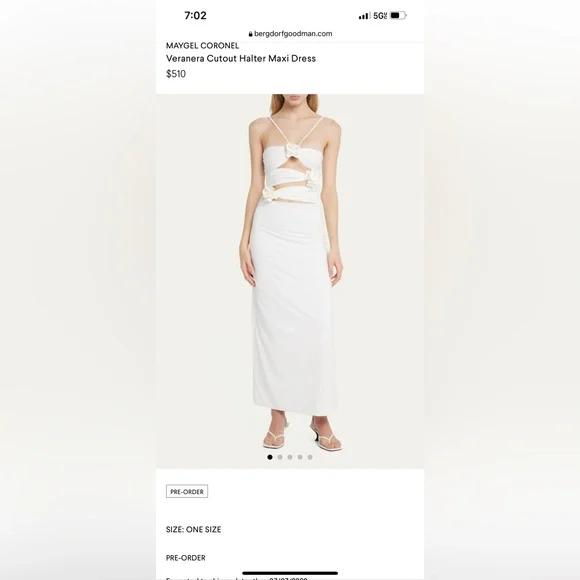 slim fit dress slacks Viral Halter Cutout Maxi Dress – Ver Luisant main image 1